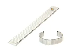 Uhrenarmband 18mm Silber Edelstahlzugband