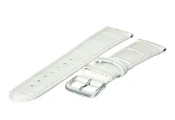 Watchstrap 18mm white leather