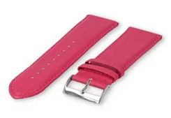 XL watch strap smooth leather - 28mm - pink