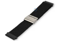 Stretchable waterproof strap - 22mm - black fabric