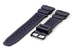 Casio Collection AE-1200WH horlogeband rubber - donkerblauw