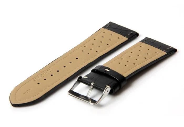 Watchstrap 36mm croco blue