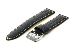 Watchstrap 24mm (waterproof) black/yellow