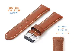 Watchstrap 20mm brown eco-friendly cowhide