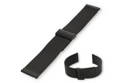 Watch strap 22mm mesh black - Quick Switch (FINE)