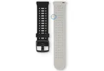 22mm siliconen bandje - ademend design - zwart/wit