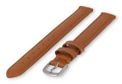XL watch strap smooth leather - 12mm - brown