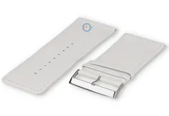 Glad leder horlogeband - 40mm - white