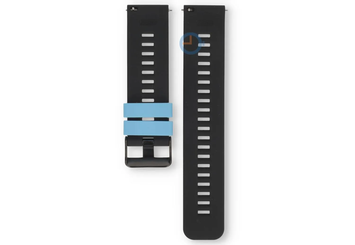 Snelwissel bandje 22mm - blauw zwart