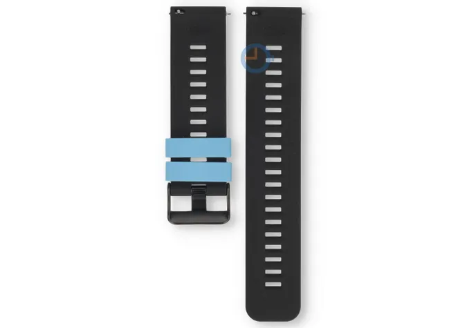 Snelwissel bandje 22mm - blauw zwart