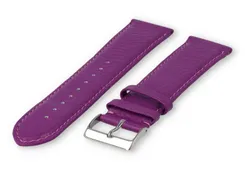 XL watch strap smooth leather - 26mm - purple
