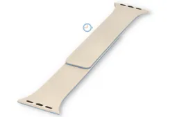 Bicolor Apple strap - beige/blue pebble - 41mm