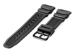 Casio Collection AE-1200WH horlogeband rubber - zwart