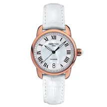 Certina Band C0252103611800A 16/14mm weiß Leder