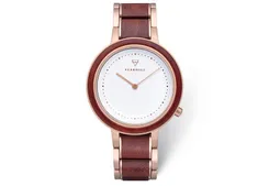 Kerbholz Uhrenarmband Thea Rosewood Rosegold