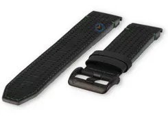 Premium leather band Garmin Fenix 8 - 47mm (black/green)