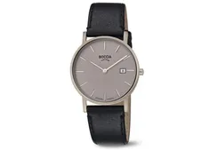 Boccia 3637-01 watch band leather