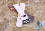 Watchstrap 22mm silicone pastel pink