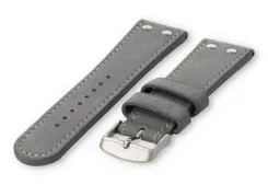 Flieger watch band 24mm lightgrey leather
