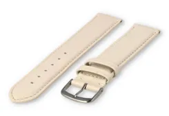 XL watch strap smooth leather - 22mm - cream-coloured