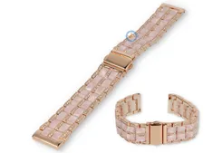 20mm modern steel bracelet - rosegold/pink