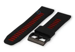Garmin Fenix 8 - 51mm strap - black/red