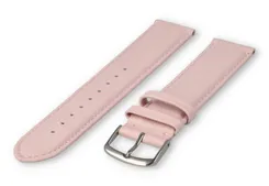 XL watch strap smooth leather - 22mm - pastel pink