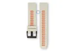 Garmin Fenix - 20mm strap - light grey/orange