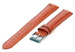 Watchstrap 16mm calfleather havana brown