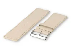 XL watch strap smooth leather - 30mm - sand