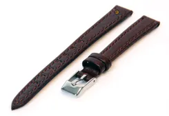 Watchstrap 12mm brown buffalo leather