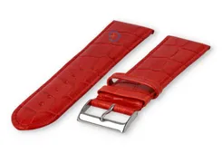 Basic croco watch strap XL - 24mm - red