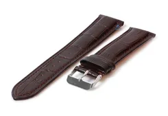Leder Armband Edox Les Bémonts - 22mm - dunkelbraun