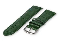 Lightly padded watch strap - 22mm - hunting green