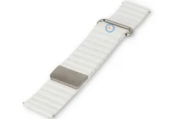 20mm leather strap with magnetic clasp - White