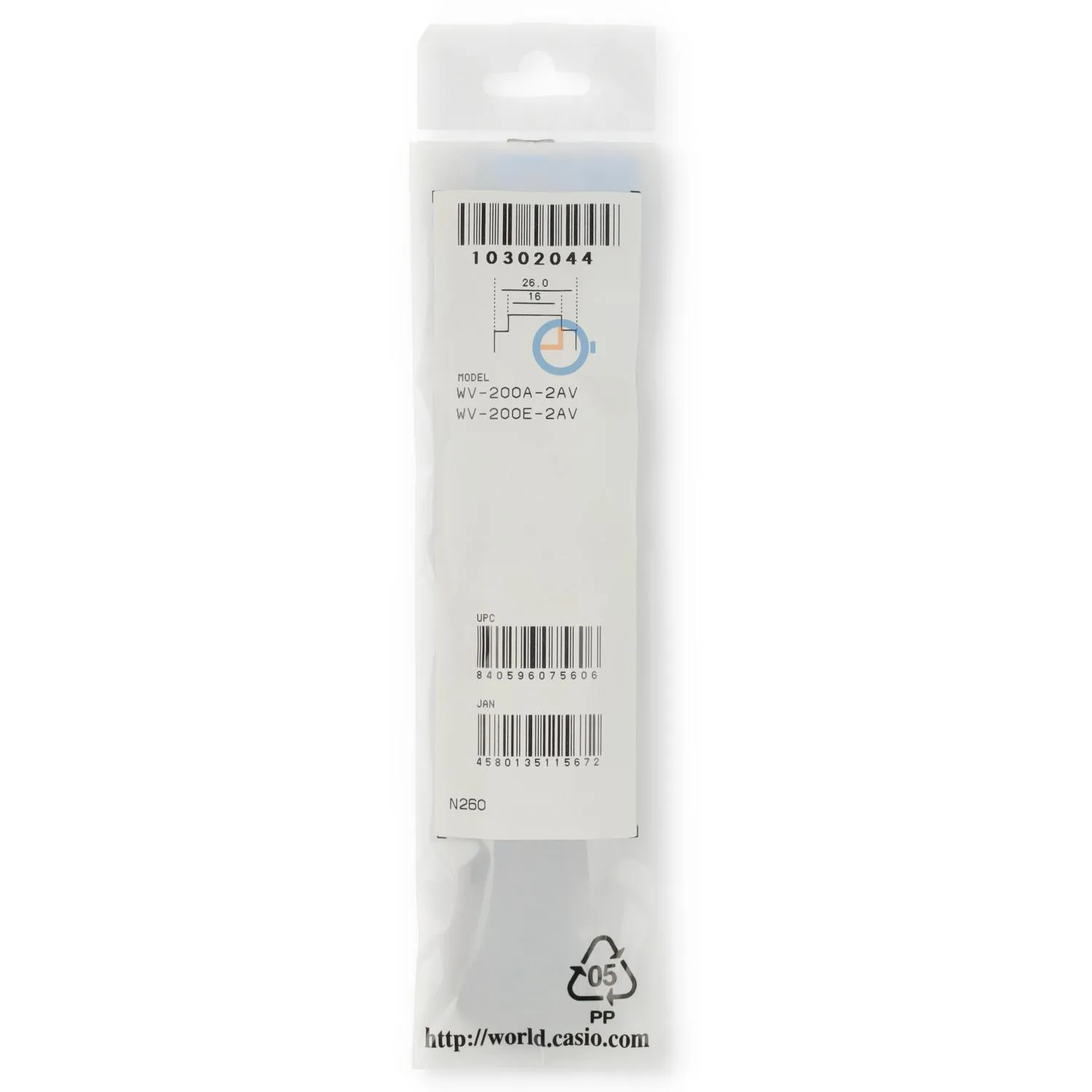 Casio Uhrenarmband WV-200A-2