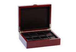 Holz-Uhrenbox für 8 Uhren-Cherry