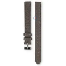 Extra lange horlogeband leer 14/14 darkgrey