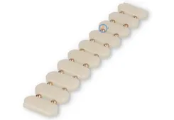 20mm beaded bracelet for watches - pearl