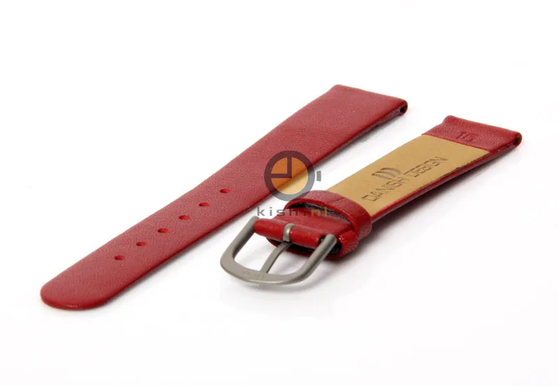 Danish Design watchstrap 16mm leather red