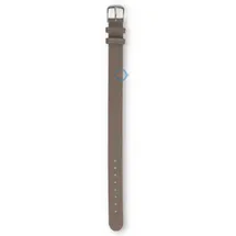 One-piece leather strap - 14mm - taupe