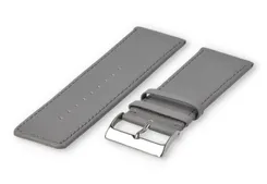 XL watch strap smooth leather - 30mm - lightgrey