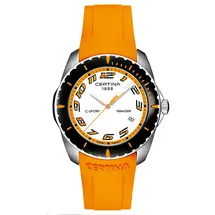 Certina Band C26070984292A ohne Schließe oranje silicon