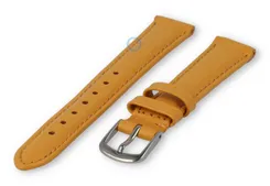12mm watch strap smooth leather - mustard yellow