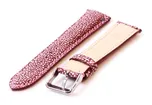 Watchstrap 18mm pink stingray leather