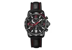 Certina Band C0016391605702A 21/20mm XL schwarzes Leder ohne Schließe