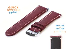 Watchstrap 22mm bordeaux